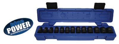 CBPI2M - 13 Piece 3/8" Drive bluePOWER® Metric Power Socket Set, 6 Point