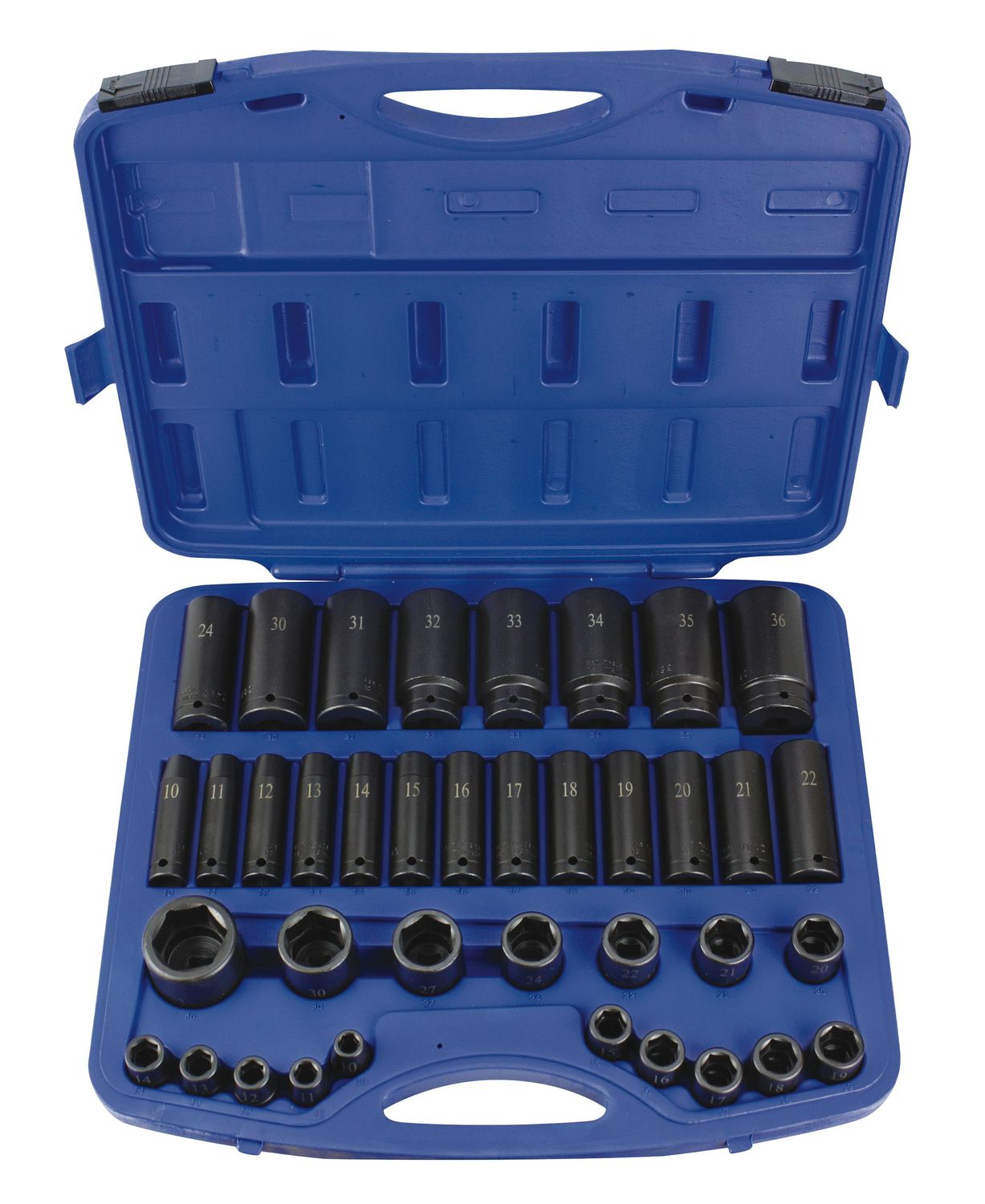 TSMI338SS -  38 Piece 1/2" Drive Metric Power Socket Super Set, 6 Point