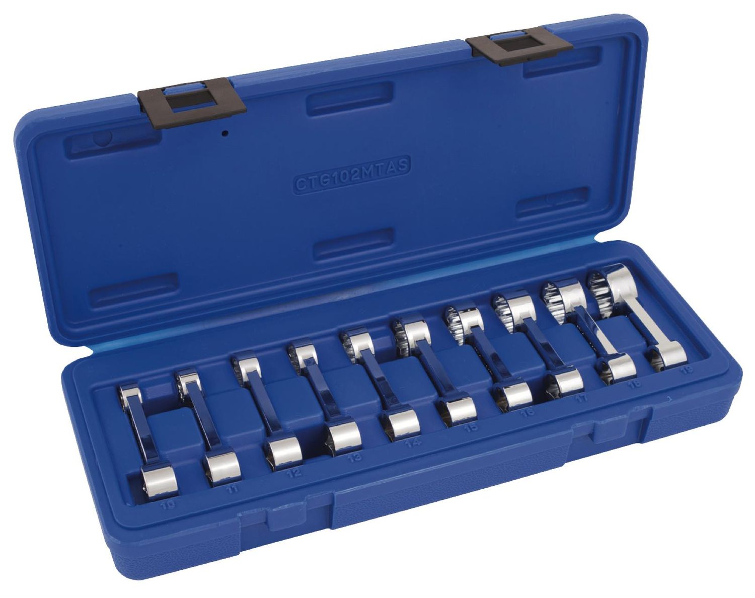 CTG102MTAS - 10 Piece 3/8" Drive Metric Torque Adapter Set, 12 Point