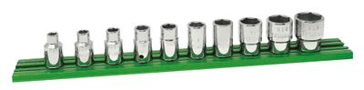 ST0210SP - 10 Piece 1/4” Drive SAE Socket Set, 6 Point