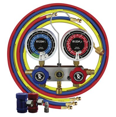 MCL83272 - R1234yf Aluminum Ball Valve Manifold Gauge Set