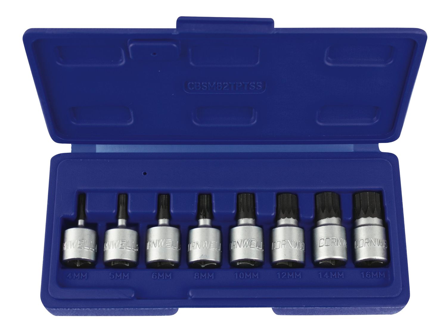 CBSM82TPTSS - 8 Piece 3/8” Drive Tamperproof XZN Triple Square Bit Set