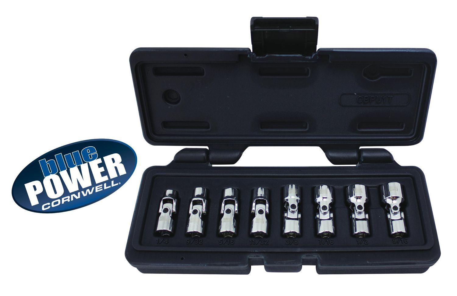 CBPU1T - 8 Piece 1/4” Drive bluePOWER® SAE Universal Socket Set, 12 Point