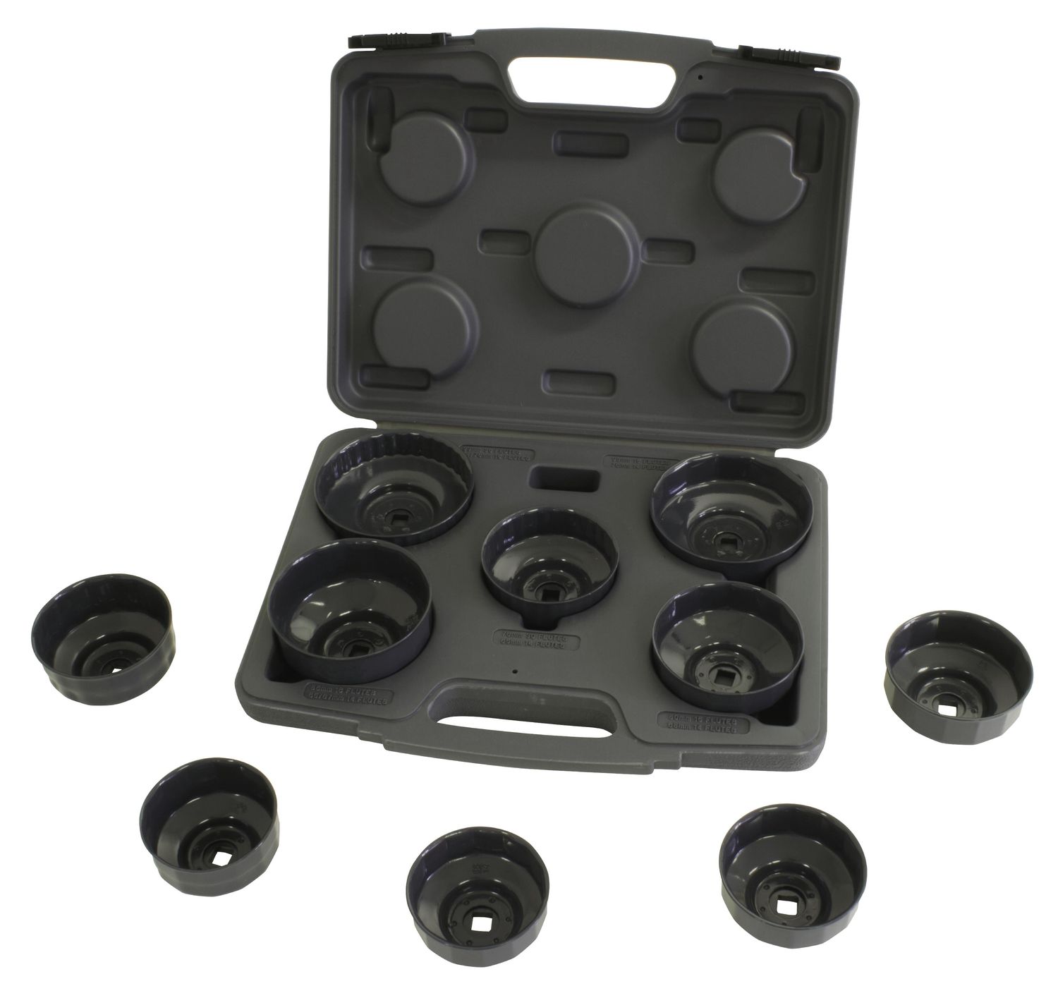 LS61450 - 10 Piece Cap Style Filter Wrench Set
