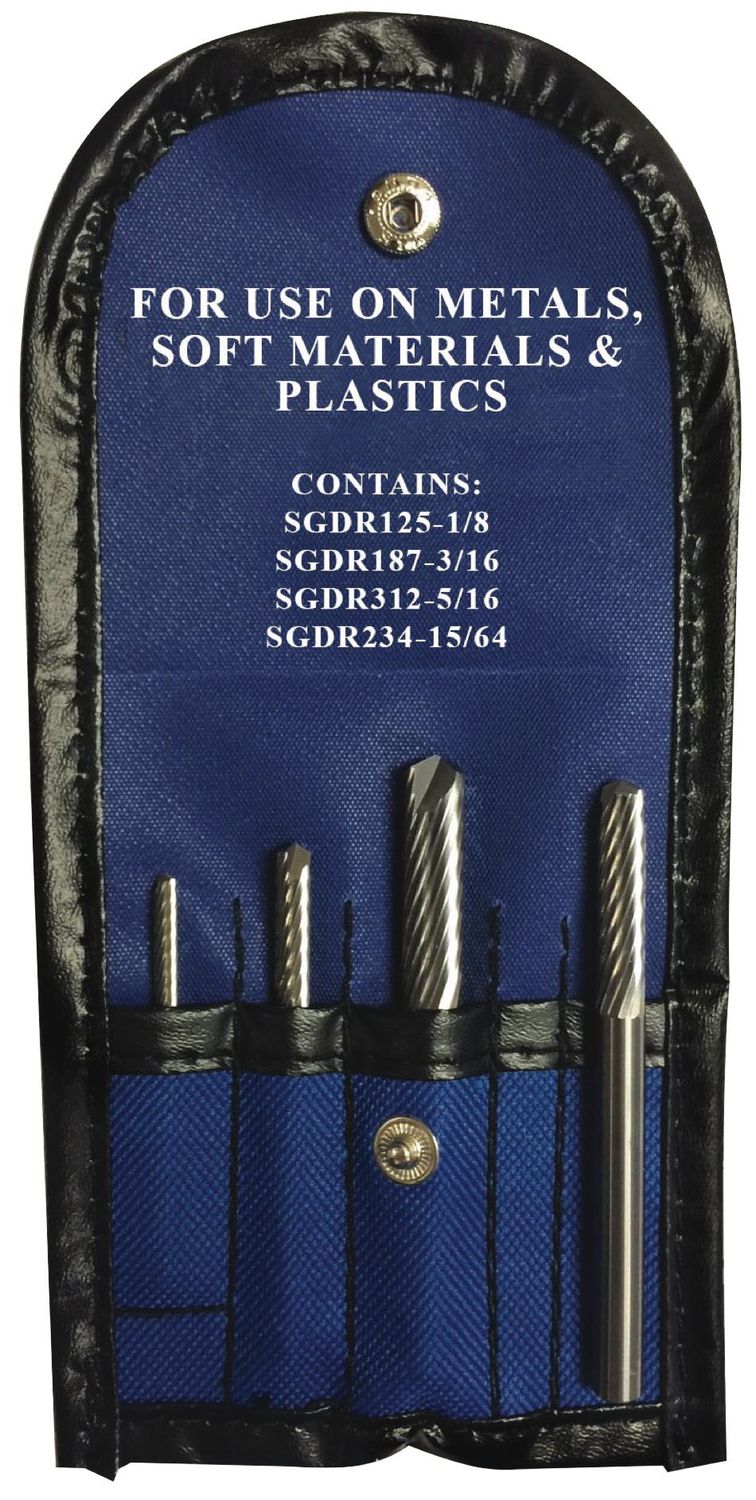 SGDR4S - 4 Piece Carbide Drill/Router Set