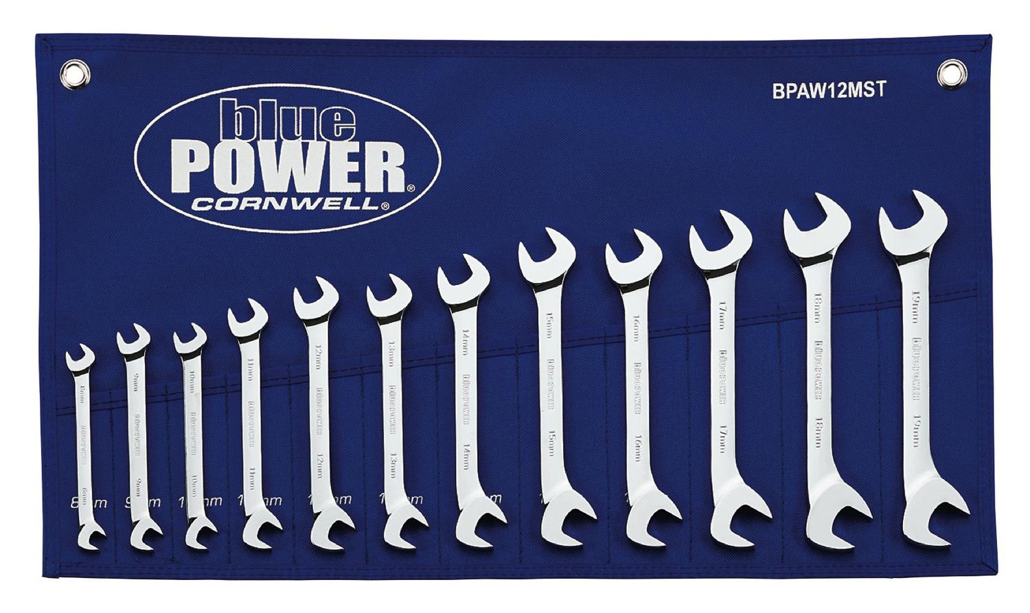 BPAW12MST - 12 Piece bluePOWER® Metric Angle Wrench Set