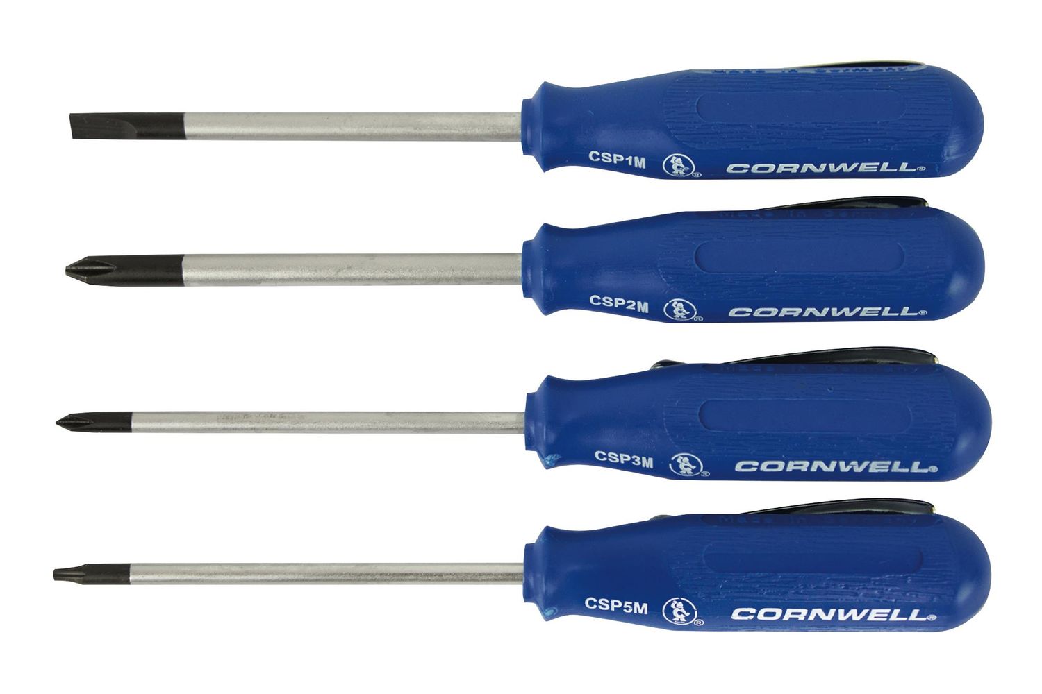 CSP4SR - 4 Piece Elite Magnetic Pocket Screwdriver Set, Blue