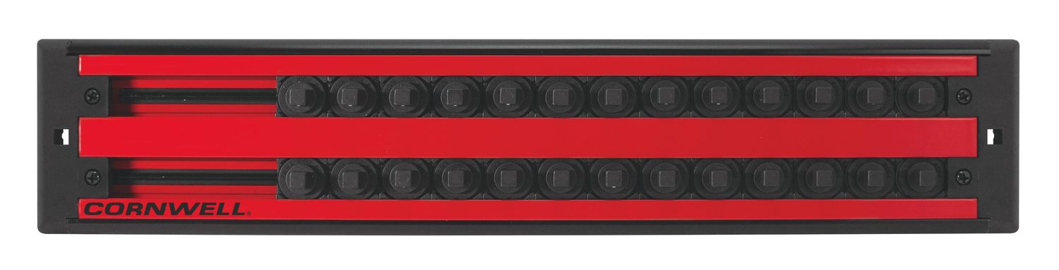 MSCLASDR25R - 1/4" Drive Double Row Lock-A-Socket Tray Red