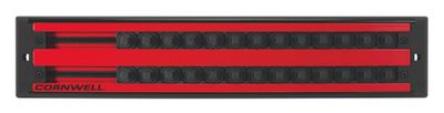 MSCLASDR25R - 1/4" Drive Double Row Lock-A-Socket Tray Red
