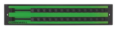 MSCLASDR25G - 1/4" Drive Double Row Lock-A-Socket Tray, Green