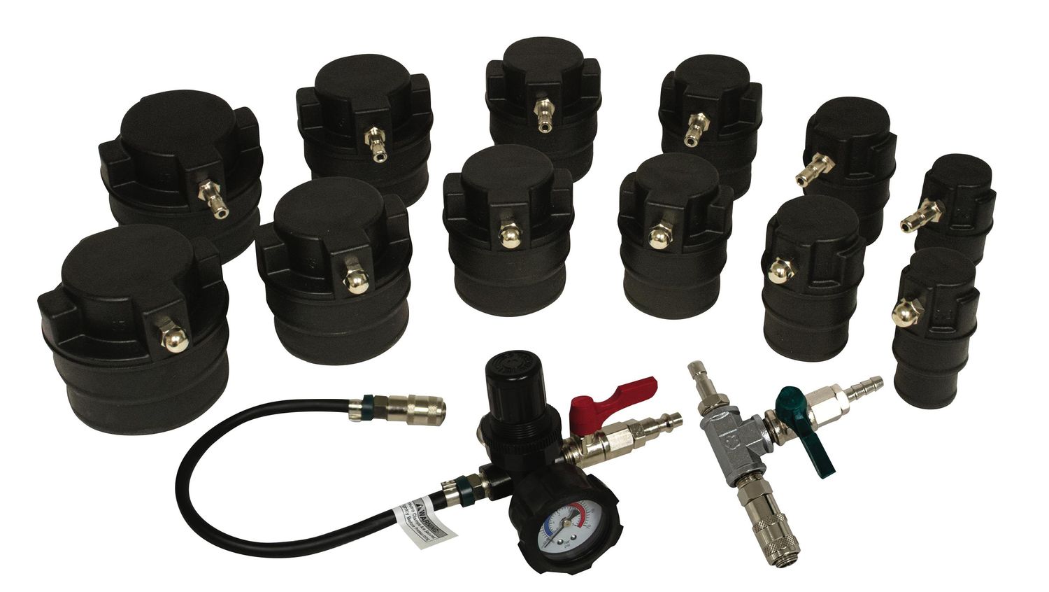 LS69910 - 13 Piece Turbo Air System Leak Test Kit with Smoke Adapter