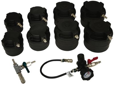 LS69930 - 9 Piece Heavy-Duty Turbo Air System Test Kit with Smoke Adapter
