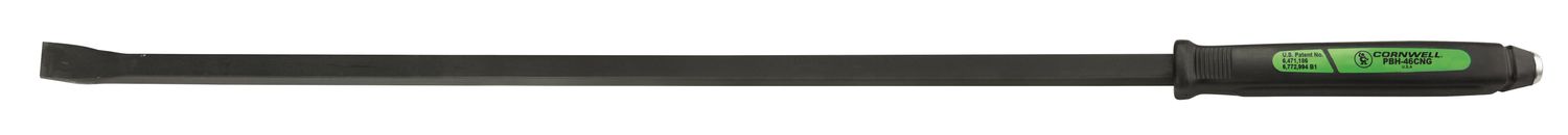 PBH46CNG - 46" Bent Tip 3/4" Sq. Shank Handled Pry Bar, Neon Green