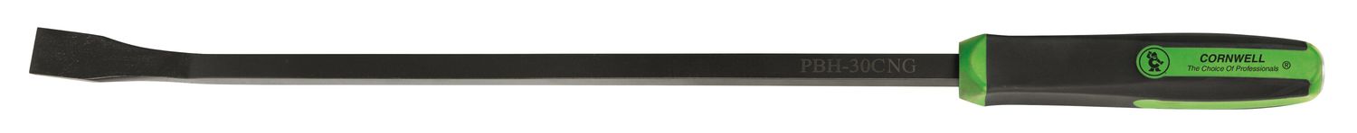 PBH30CNG - 30" Bent Tip Handled Pry Bar, Neon Green