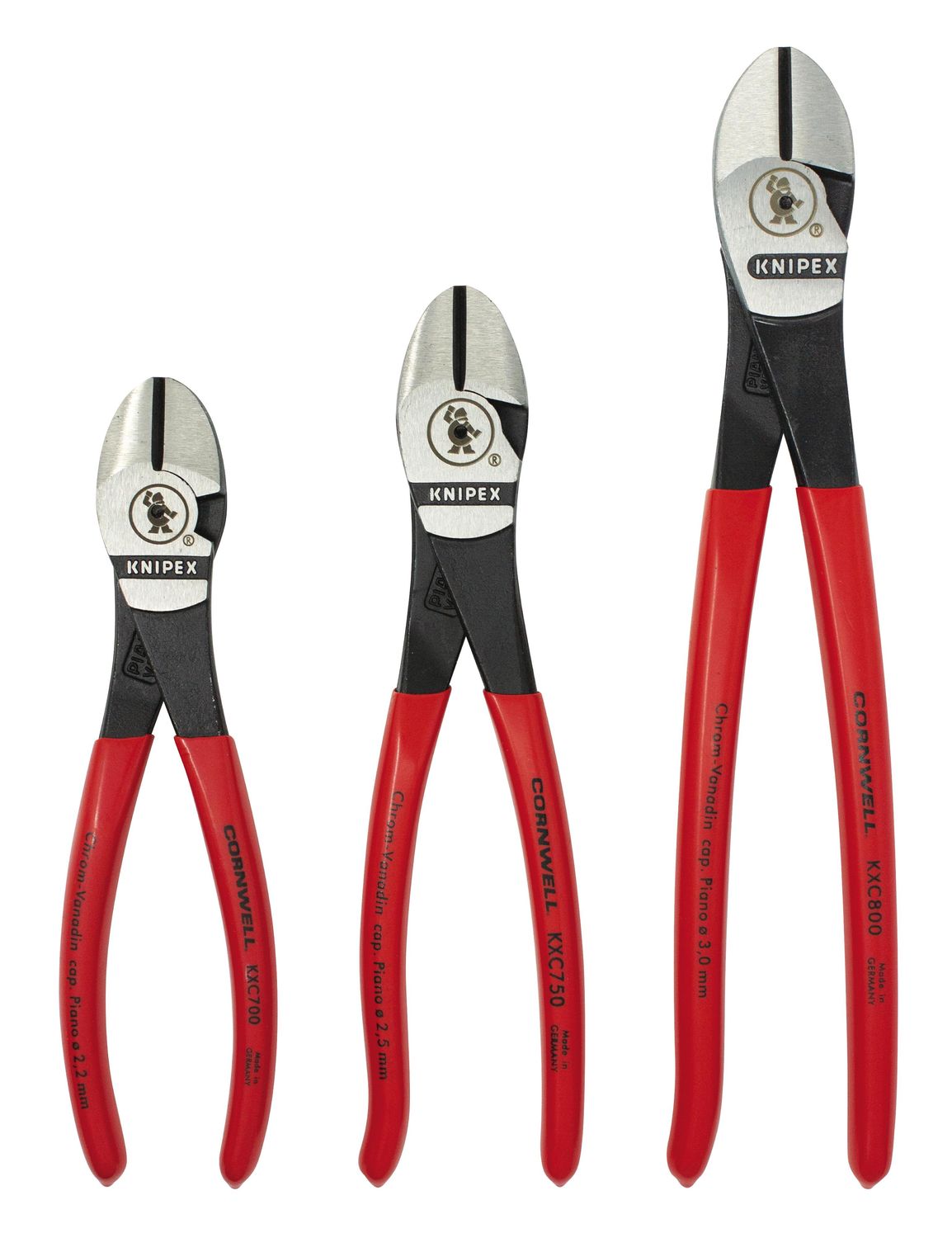 KXC7500 - 3 Piece High Leverage Diagonal Cutter Set
