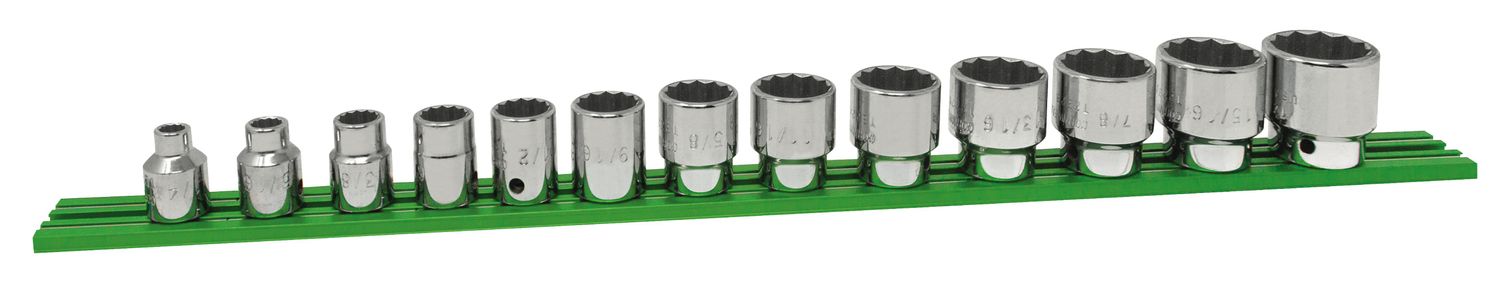 ST2113SP - 13 Piece 3/8” Drive SAE Socket Set, 12 Point