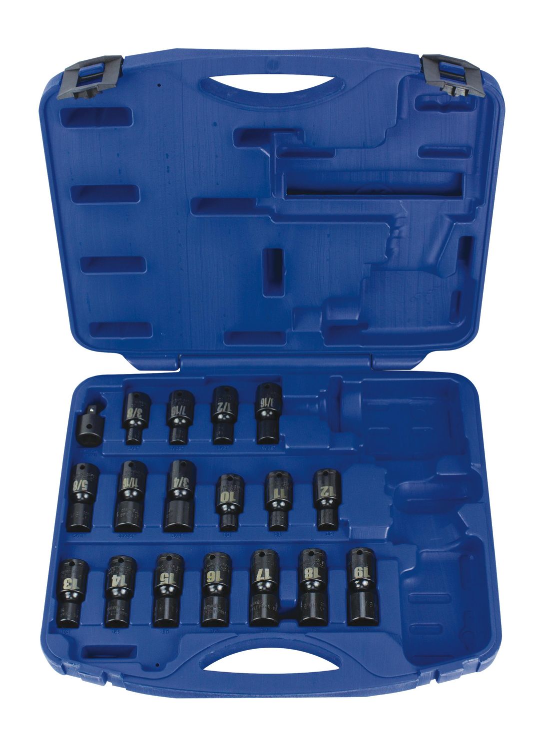 TSIUP218SS - 18 Piece 3/8" Drive Metric &amp; SAE Power Universal Socket Super Set, 6 point