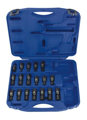 TSIUP218SS - 18 Piece 3/8" Drive Metric &amp; SAE Power Universal Socket Super Set, 6 point