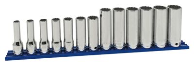 STM2113LSP - 13 Piece 3/8” Drive Metric Deep Socket Set, 12 Point