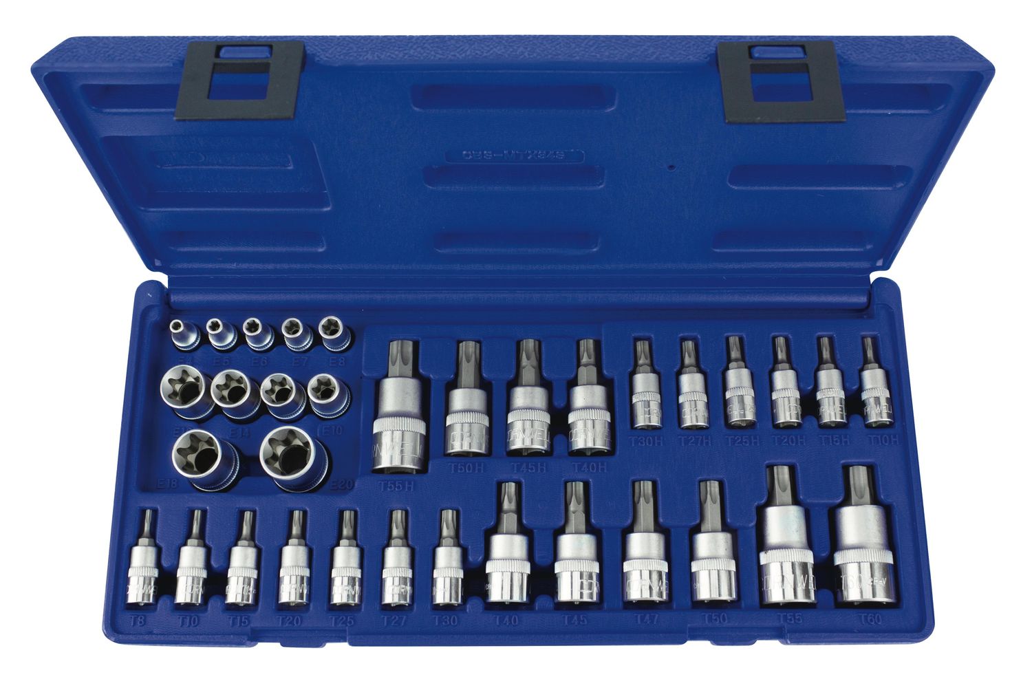 CBSMTX34S - 34 Piece 1/4”, 3/8” &amp; 1/2” Drive Master Star Bit Set
