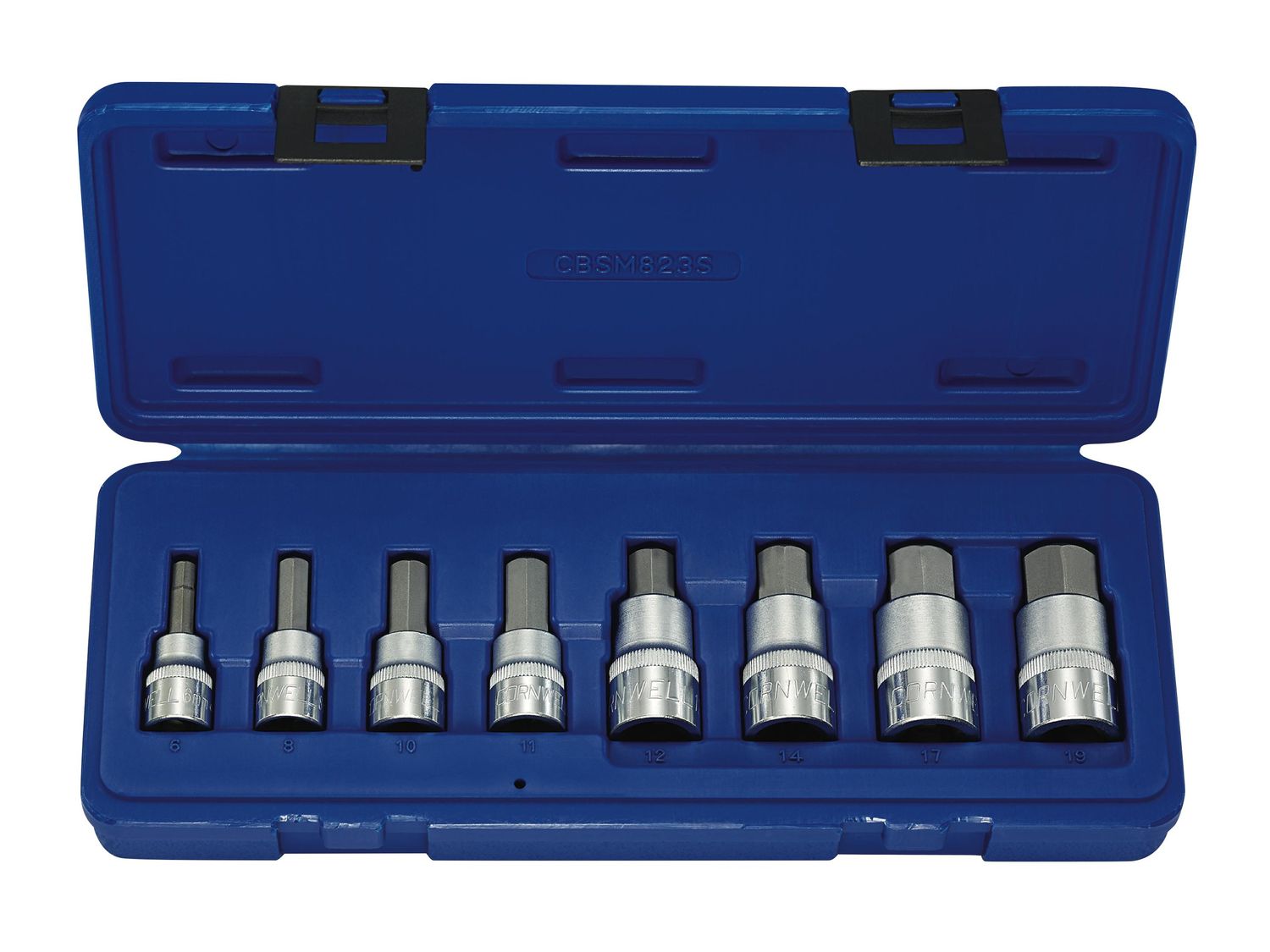 CBSM823S - 8 Piece 3/8" &amp; 1/2" Drive Metric Hex Bit Socket Set