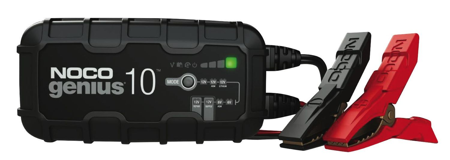 NOCGENIUS10 - 6V/12V 10A Battery Charger, Maintainer &amp; Desulfator