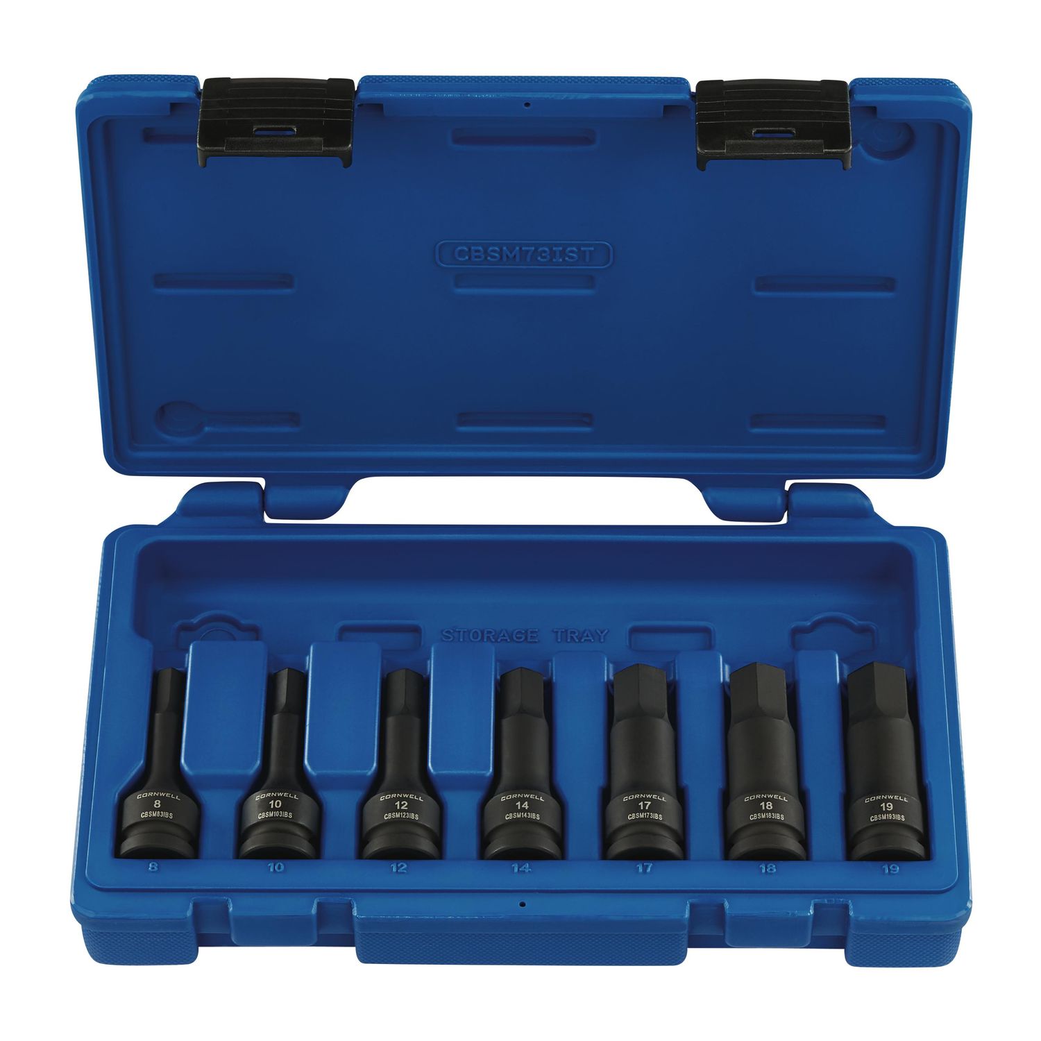 CBSM73IST - 7 Piece 1/2" Drive Metric Hex Impact Bit Socket Set