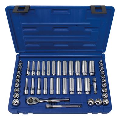TS047SSFT - 47 Piece 1/4” Drive Super Set, 6 Point with Fine Tooth Ratchet