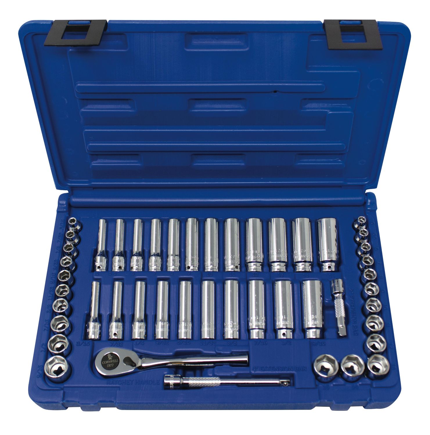 TS047SSFT - 47 Piece 1/4” Drive Super Set, 6 Point with Fine Tooth