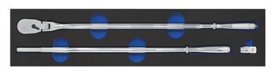 CTGSSR72XL - 3 Piece 1/2" Drive 72-Tooth Super Strong Flex-Head Ratchet Set