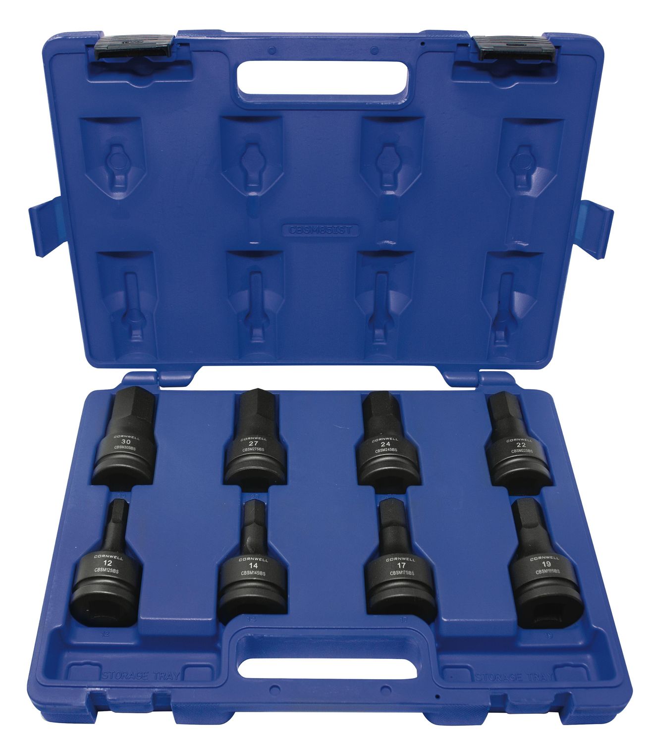CBSM85IST - 8 Piece 3/4" Metric Hex Impact Bit Socket Set
