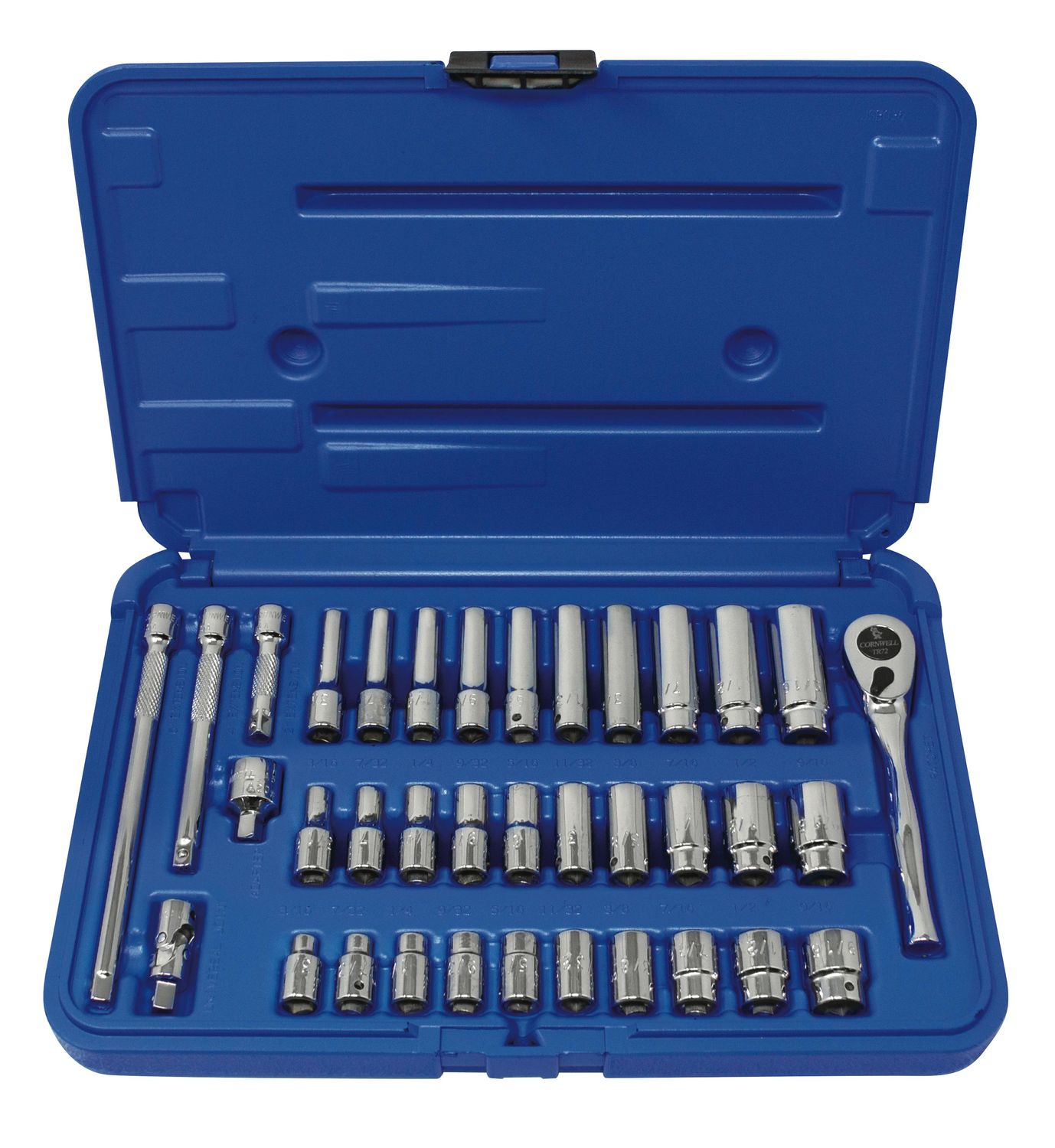 TS036SS - 36 Piece 1/4" Drive SAE Super Set, 6 Point