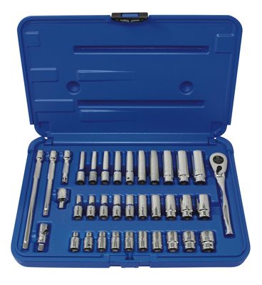 TS036SS - 36 Piece 1/4" Drive SAE Super Set, 6 Point