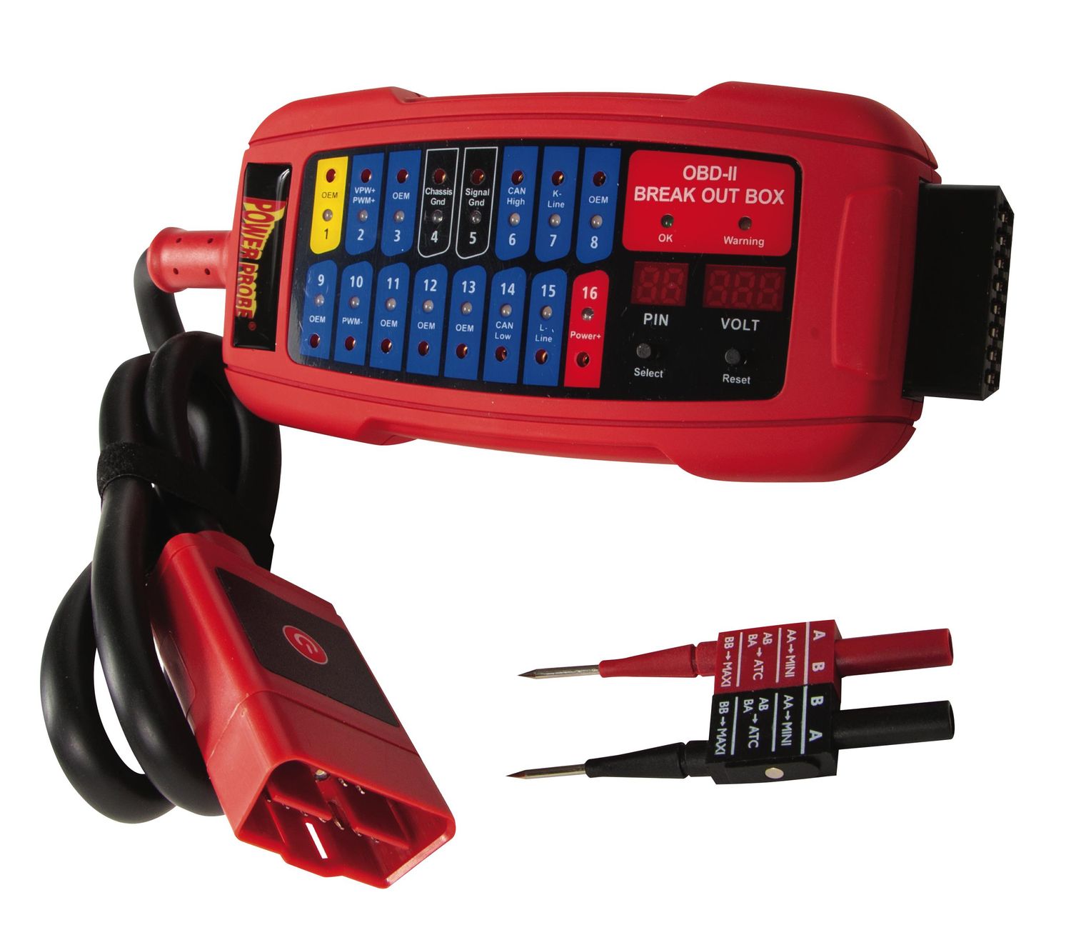 PWPPECB - OBDII Breakout Box with Digital Display