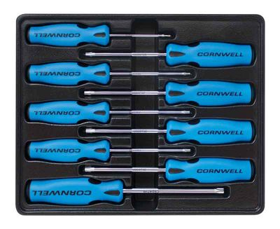 CSD89SS - 9 Piece Star Screwdriver Set, Blue
