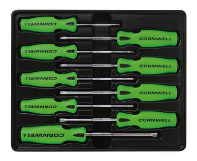 CSD89SSG - 9 Piece Star Screwdriver Set, Green