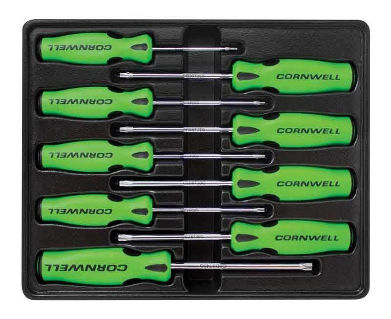 CSD89SSG - 9 Piece Star Screwdriver Set, Green