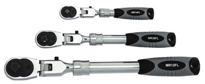 ECMR482FL - 3 Piece Extendable Flex Head Ratchet Set