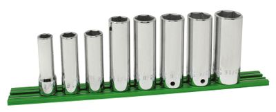 ST228LSP - 8 Piece 3/8" Drive SAE Deep Socket Set, 6 Point