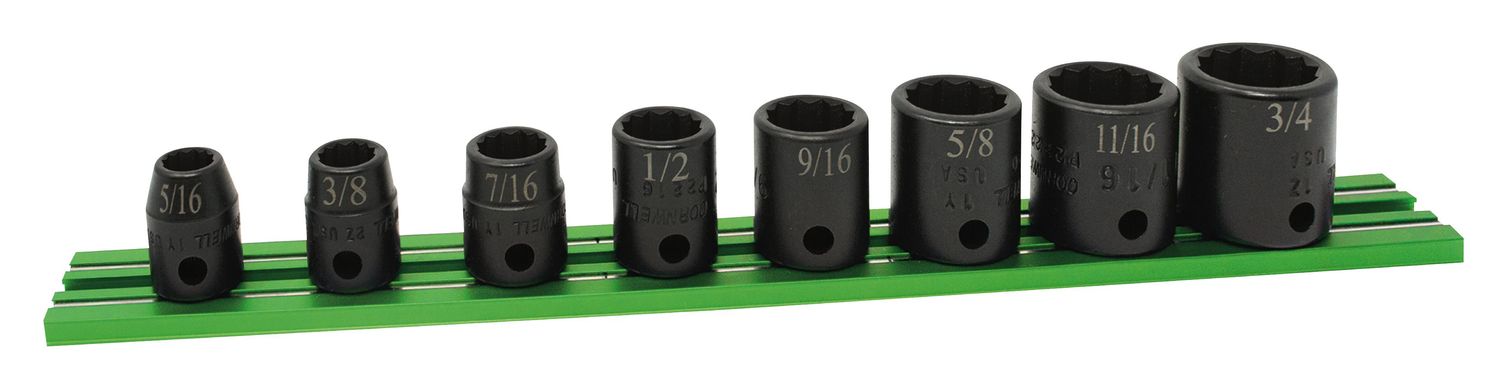 STI218P - 8 Piece 3/8" Drive SAE Power Socket Set, 12 Point