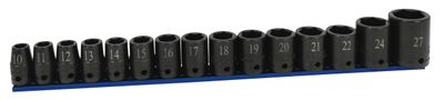 STI3215MSP - 15 Piece 1/2” Drive Metric Power Socket Set, 6 Point