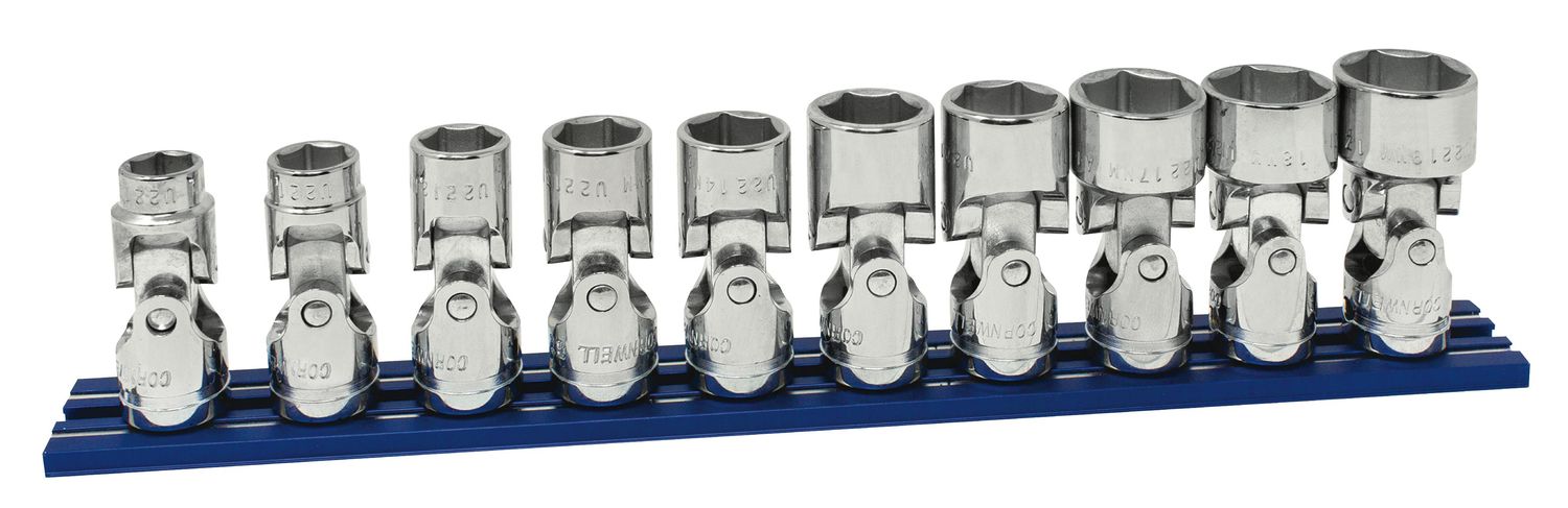 TSMU2210P - 10 Piece 3/8” Drive Metric Universal Socket Set, 6 Point