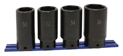 STI324LMSP - 4 Piece 1/2” Drive Metric Deep Power Socket Set, 6 Point