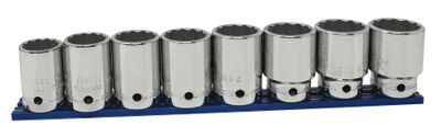 STM318P - 8 Piece 1/2” Drive Metric Socket Set, 12 Point
