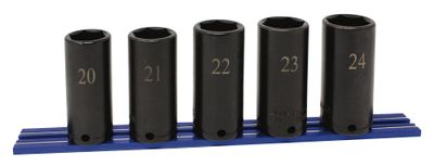 STI225LLMSP - 5 Piece 3/8" Drive Metric Extra Deep Power Socket Set, 6 Point