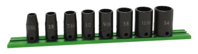 STI218LP - 8 Piece 3/8” Drive SAE Deep Power Socket Set, 12 Point
