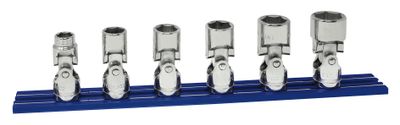 TSMU226STP - 6 Piece 3/8” Drive Metric Universal Socket Set, 6 Point