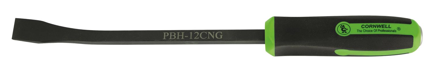 PBH12CNG - 12" Bent Tip Handled Pry Bar, Neon Green