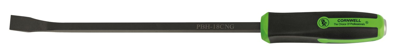 PBH18CNG - 18" Bent Tip Handled Pry Bar, Neon Green