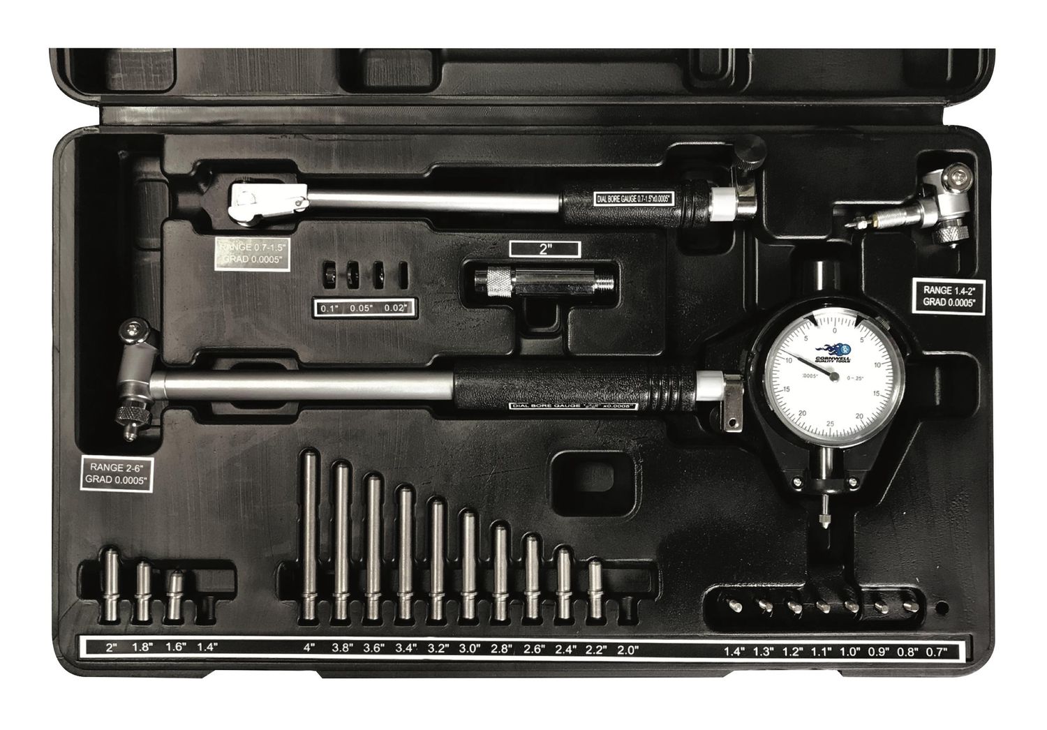 PIC346868CW - Extended Range Cylinder Bore Gauge Set